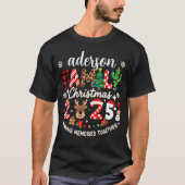 Custom Family Name Christmas 2025 Festive Holiday Tシャツ (正面)