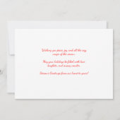 Custom Family Name Holiday Card | Season’s Greetin カード (裏面)