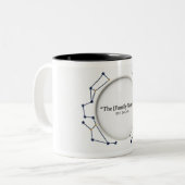 Custom Family Name Mug | Constellation EST Date |  ツートーンマグカップ (正面左)
