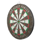 Custom Family Name Personalized Dartboards ダーツボード (正面右)