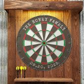 Custom Family Name Personalized Dartboards ダーツボード