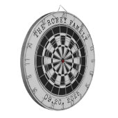 Custom Family Name Personalized Dartboards ダーツボード (正面左)