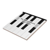 Custom Family Name Piano Keys Music Room タイル (側面)