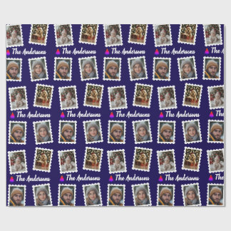 Custom Family of Four Christmas  ラッピングペーパー