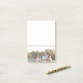 Custom family photo add photo stylish personalized ポストイット (デスク上)