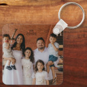 Custom Family Photo Aluminum Circle Keepsake キーホルダー (裏面)