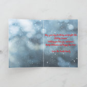 Custom Family Photo Christmas Card カード (内部)