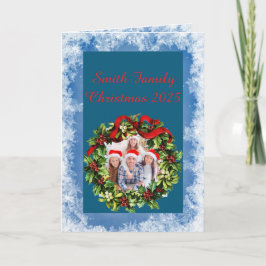 Custom Family Photo Christmas Card カード