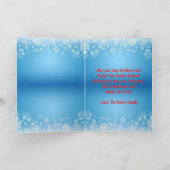 Custom Family Photo Christmas Card カード (内部)
