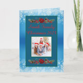 Custom Family Photo Christmas Card カード (正面)