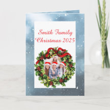 Custom Family Photo Christmas Card