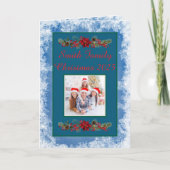 Custom Family Photo Christmas Card カード (正面)