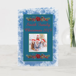 Custom Family Photo Christmas Card カード