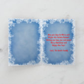 Custom Family Photo Christmas Card カード (内部)