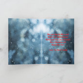 Custom Family Photo Christmas Card カード (内部)