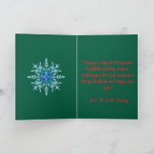 Custom Family Photo Christmas Card カード (内部)