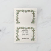 Custom Family Photo Christmas Card 1 サンキューカード (内部)