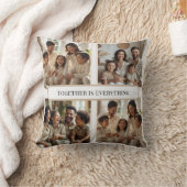 Custom Family Photo Collage–Together Is Everything クッション (ブランケット)