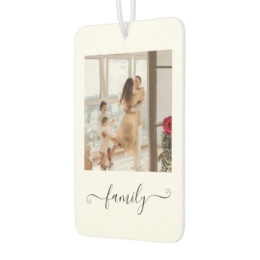 Custom Family Photo Freshener カーエアーフレッシュナー (左)