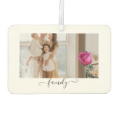 Custom Family Photo Freshener カーエアーフレッシュナー (裏面)