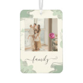 Custom Family Photo Freshener カーエアーフレッシュナー (裏面)
