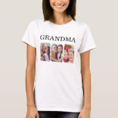 Custom Family Photo Grandma Tシャツ (正面)