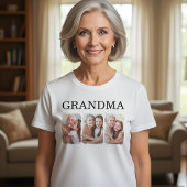 Custom Family Photo Grandma Tシャツ