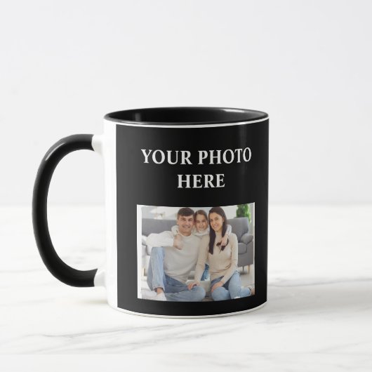Custom Family Photo Mug マグカップ (左)