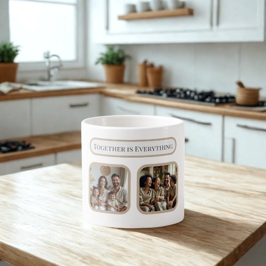 Custom Family Photo Mug – Together Is Everything エスプレッソカップ
