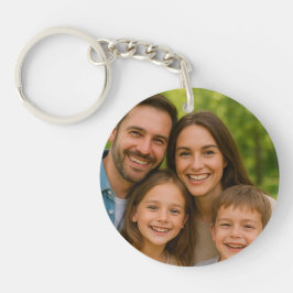 Custom Family Photo Name Keychain キーホルダー