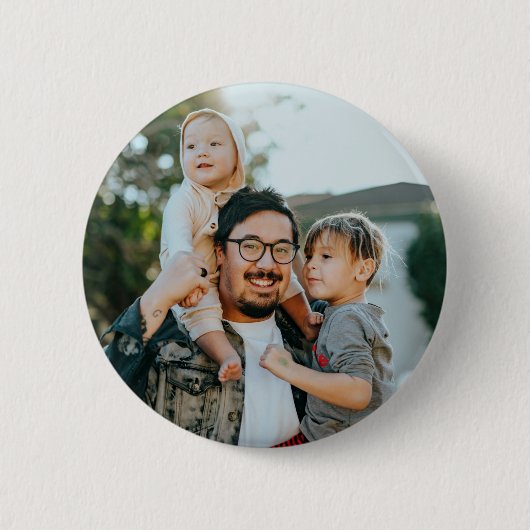 Custom Family Photo Personalized  缶バッジ (正面)