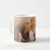 Custom Family Photo – Personalized Last Name  コーヒーマグカップ (正面左)