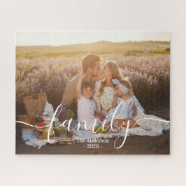 Custom Family Photo – Personalized Last Name  ジグソーパズル