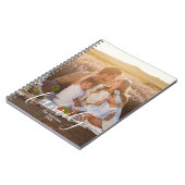 Custom Family Photo – Personalized Last Name  ノートブック (左側)