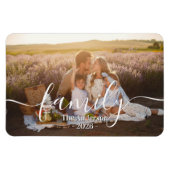 Custom Family Photo – Personalized Last Name マグネット (横)