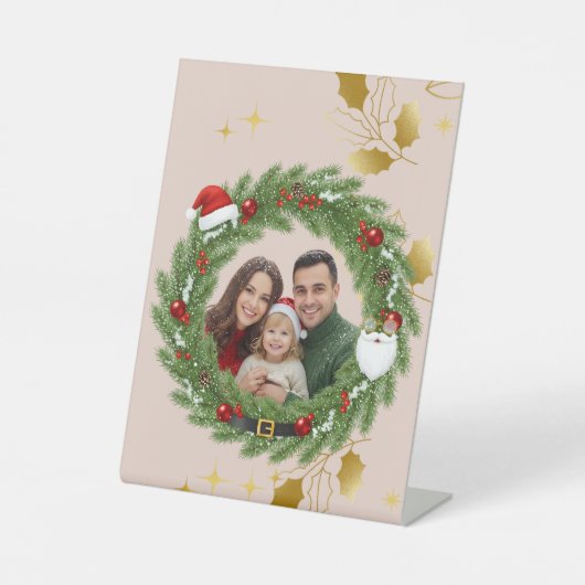 Custom Family Photo Pillow | Personalized Cushion 台座サイン (正面)