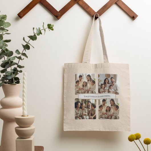 Custom Family Photo – Together Is Everything トートバッグ