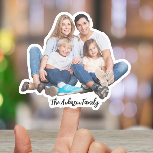 Custom Family Photo Vinyl Sticker – Waterproof Dec シール