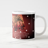 Custom Family Picture Gift for Christmas and Winte ジャンボコーヒーマグカップ (右)