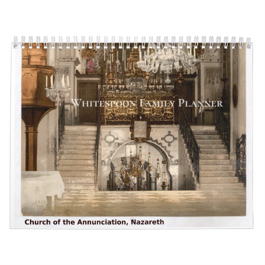 Custom Family Planner Sacred Holy Land Sites カレンダー (カバー)