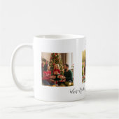 Custom Family Portrait Personalized Message コーヒーマグカップ (左)