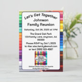 Custom Family Reunion Invitation Card Digital 招待状 (スタンド正面)