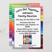 Custom Family Reunion Invitation Card Digital 招待状 (正面/裏面)