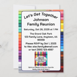 Custom Family Reunion Invitation Card Digital 招待状