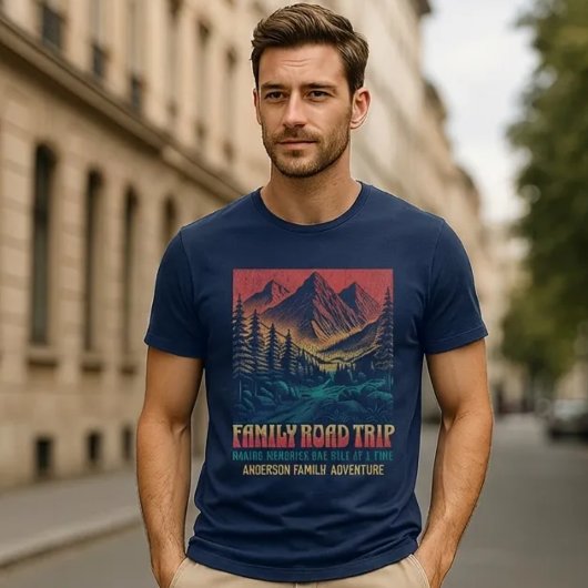 Custom Family Reunion Road Trip Mountain Tシャツ