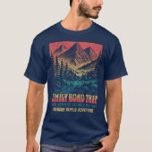 Custom Family Reunion Road Trip Mountain Tシャツ (正面)