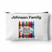 Custom Family Reunion Small Accessory Pouch 