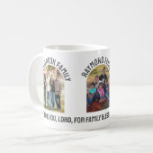 Custom FAMILY REUNION Souvenir 3 Photo Christmas コーヒーマグカップ (正面左)