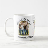 Custom FAMILY REUNION Souvenir 3 Photo Christmas コーヒーマグカップ (左)