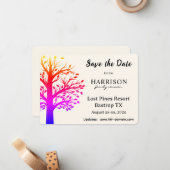 Custom Family Reunion Venue and Dates Flat ノートカード (正面/裏面インサイチュ)